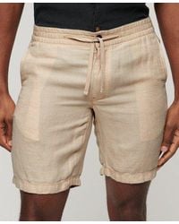 Superdry - Drawstring Linen Shorts - Lyst