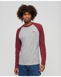 Superdry - Classic Colour Block Essential Baseball Long Sleeve Top - Lyst