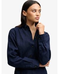 Superdry - Premium Linen Button Down Slim Shirt - Lyst