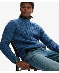 Superdry - Homme Pull En Maille Torsadée Jacob Taille - Lyst