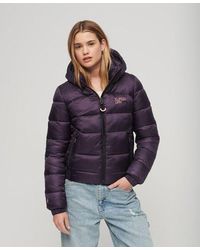 Superdry - Sports Puffer Bomber Jacket - Lyst