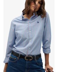 Superdry - Slim Oxford Button Down Long Sleeve Shirt - Lyst