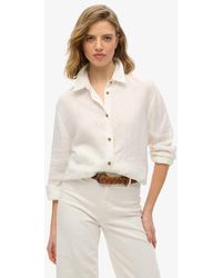 Superdry - & Co Casual Linen Boyfriend Shirt - Lyst