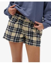Superdry - & Co Cotton Check Elastic Shorts - Lyst
