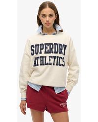 Superdry - Athletic Essentials Relaxed Applique Sweatshirt - Lyst
