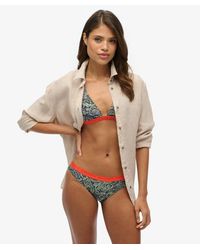 Superdry - & Co Print Triangle Bikini Top - Lyst