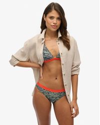 Superdry - Femme Haut De Bikini Triangle Imprimé Taille - Lyst