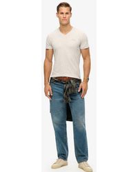 Superdry - & Co Organic Cotton Essential Logo V Neck T-shirt - Lyst