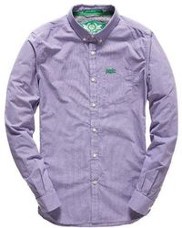 Superdry - London Button Down Shirt Bull Check - Lyst