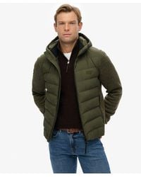 Superdry - Hooded Storm Knit Hybrid Jacket - Lyst