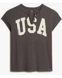 Superdry - Slim Fit Graphic Print Cotton T-shirt - Lyst
