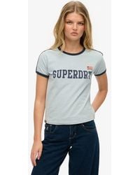 Superdry - & Co Athletic Essential Stripe T-shirt - Lyst