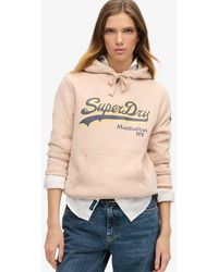 Superdry - & Co Graphic Logo Sparkle Hoodie - Lyst