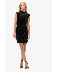 Superdry - Velvet Bodycon Dress - Lyst