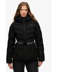 Superdry - & Co Luxe Belted Ski Padded Jacket - Lyst