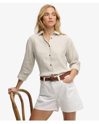 Superdry - & Co Mid Rise Denim Shorts - Lyst