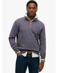 Superdry - & Co Athletic Essentials Half Zip Sweatshirt - Lyst