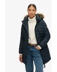 Superdry - Fully Lined Quilted Nylon Puffer Jacket - Lyst