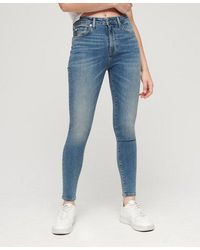 Superdry - Vintage Skinny Jeans Van Biologisch Katoen Met Middelhoge Taille - Lyst