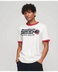 Superdry - Core Logo American Classic Ringer T-shirt - Lyst