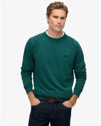 Superdry - Essential Logo Raglan Crew Sweatshirt - Lyst