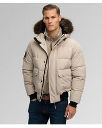 Superdry - & Co Everest Hooded Puffer Bomber Jacket - Lyst