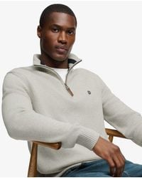 Superdry - & Co Cotton Classics Half-zip Knitted Jumper - Lyst