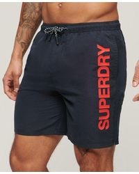 Superdry - Sport Graphic 17-inch Recycled Swim Shorts - Lyst