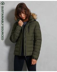 breed Verplicht Bruin Superdry Fur jackets for Women | Online Sale up to 30% off | Lyst