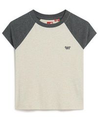 Superdry - & Co Organic Cotton Essential Logo Raglan T-shirt - Lyst
