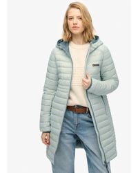 Superdry - Hooded Fuji Lite Mid Length Padded Jacket - Lyst