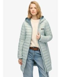 Superdry - Hooded Fuji Lite Mid Length Padded Jacket - Lyst