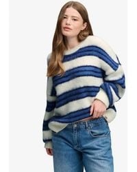Superdry - & Co Slouchy Brushed Stripe Knit Jumper - Lyst