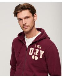 Superdry - & Co Vintage Athletic Zip Hoodie - Lyst