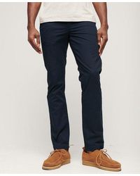 Superdry - Slim Fit Tapered Stretch Chino Trousers - Lyst