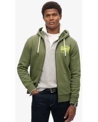 Superdry - & Co Embroidered Logo Neon Vintage Graphic Full Zip Hoodie - Lyst