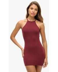 Superdry - & Co Strappy Racer Jersey Mini Dress - Lyst