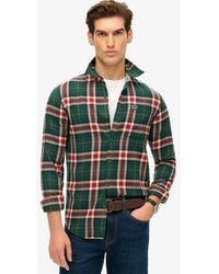 Superdry - & Co Classic Checked Long Sleeve Cotton Lumberjack Shirt - Lyst