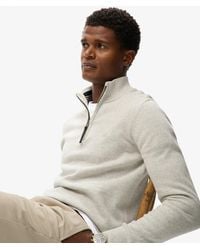 Superdry - Homme Pull À Demi-Zip Essentials En Coton Taille - Lyst