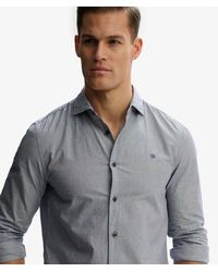 Superdry - & Co Cut Away Poplin Long Sleeve Shirt - Lyst