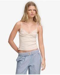 Superdry - Femme Débardeur Côtelé Athletic Essentials Col V Taille - Lyst