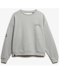 Superdry - & Co Athletic Essentials Relaxed Printed Sweatshirt - Lyst