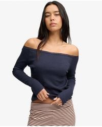 Superdry - & Co Athletic Essentials Lace Long Sleeve Top - Lyst