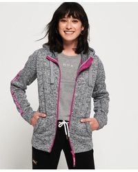 Superdry - Sd Storm Tape Zip Hoodie Granite Marl - Lyst