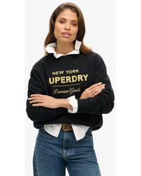 Superdry - & Co Luxe Metallic Logo Sweatshirt - Lyst