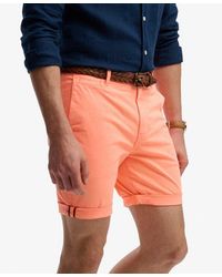 Superdry - & Co Premium Regular Chino Shorts X None / Washed Peach - Size: 32 - Lyst