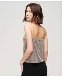 Superdry - Fully Lined Sequin Cami Vest Top - Lyst