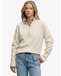 Superdry - Classic Cotton Knit Half Zip Jumper - Lyst