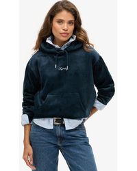 Superdry - & Co Country Club Velour Loose Hoodie - Lyst