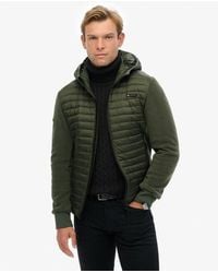 Superdry - Hooded Storm Fleece Hybrid Jacket - Lyst